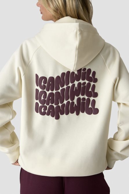Everyday Hoodie Print Cream Man & Women - Image 9