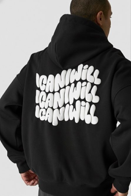Everyday Relaxed Hoodie Print White - Image 5