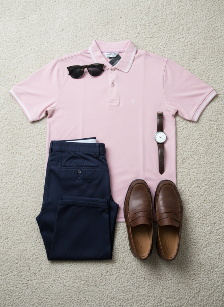 Soft dusty pink Polo - Image 5