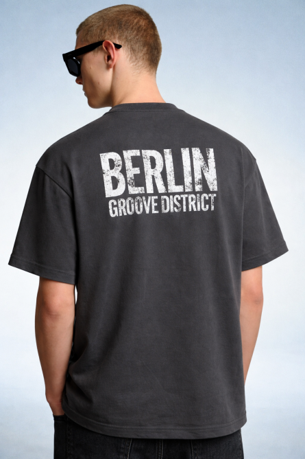 Dark Gry  Premium Drop Shoulder Oversized T-Shirt - Image 3